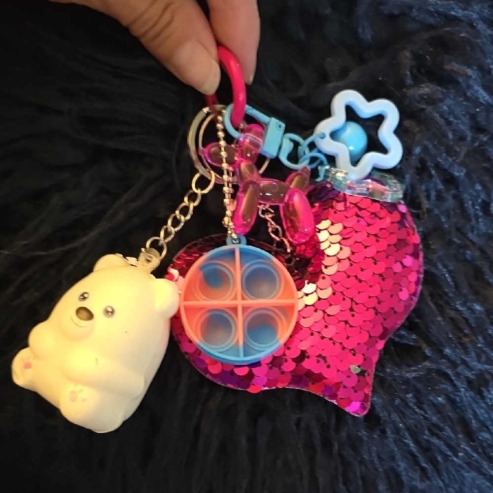 Kids Sensory Keychain ~ Backpack Zipper-pull